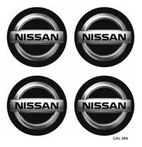 Adesivo Emblema Nissan Botom Calota Roda Resinado 48 Mm