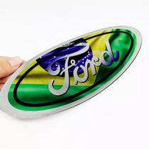 Adesivo Emblema Oval Grade Ford F250 Bandeira Brasil