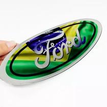 Adesivo Emblema Oval Grade Ford F250 Bandeira Brasil