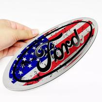 Adesivo Emblema Oval Grade Ford F250 Bandeira Usa