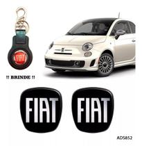 Adesivo Emblema Par Black Piano Fiat 500 Resinado Brinde Adesivo Emblema Par Black Piano Fiat 500 Resinado Brinde