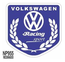 Adesivo Emblema Racing Volkswagen Azul Adesivo Emblema Racing Volkswagen Azul