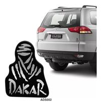 Adesivo Emblema Resinado Pajero Dakar Preto Modelo Original