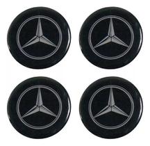 Adesivo Emblema Resinado Roda Mercedes 75mm Cl6 Fgc