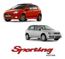Adesivo Emblema Sporting Resinado Fiat Punto E Stilo