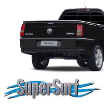 Adesivo Emblema Super Surf Saveiro 2003 A 2008 Cinza