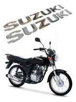 Adesivo Emblema Tanque Compatível Suzuki Cromado Resin. Re27