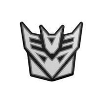 Adesivo Emblema Transformers Decepticons Resinado Aço Escovado - Nikka Ind
