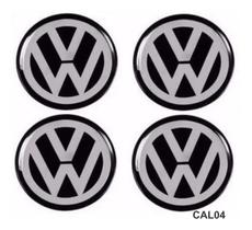 Adesivo Emblemas Resinados 48mm Vw P/ Calota Kit 4