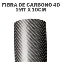 Adesivo Envelopamento Automotivo Fibra de Carbono Grafite 4D - ALLTAK