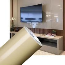 Adesivo Envelopamento Móveis Armários Laca Bege 0,50x10m Adesivo Envelopamento Móveis Armários Laca Bege 0,50x10m