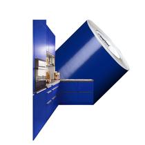 Adesivo Envelopamento Móveis Lavável Azul Marinho 1mx50cm - Create