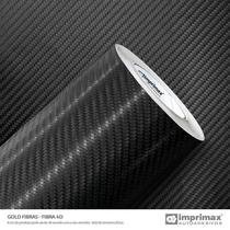 Adesivo Envelopamento Preto - Fibra de Carbono 4d- 2m x 70cm - Imprimax