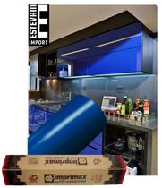 Adesivo Envelopar Armario Cozinha 50cm X 3m - Azul Marinho
