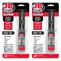 Adesivo Epóxi J-B Weld ClearWeld 14ml Kit com 2 Adesivo Epóxi J-B Weld ClearWeld 14ml Kit com 2