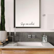 Adesivo Espelho Banheiro Frase Motivacional Cola Fácil