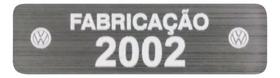 Adesivo Etiqueta Ano Fabricação Compatível Volkswagen 2002 Adesivo Etiqueta Ano Fabricação Compatível Volkswagen 2002