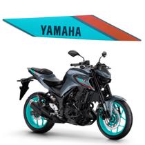 Adesivo Etiqueta Rabeta Lateral Direita Cinza Mt03 Original Yamaha 2023 2024