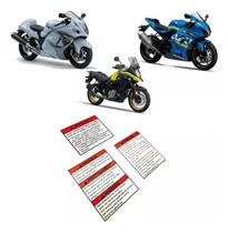 Adesivo Etiqueta Suzuki Vstrom Gsxr Gsxf Gsx Hayabusa
