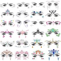 Adesivo Face Jewels SIQUK Mermaid Crystal Strass x24 Adesivo Face Jewels SIQUK Mermaid Crystal Strass x24
