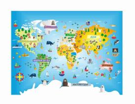 Adesivo Faixa Border Infantil Papel Parede Mapa Mundi Zoo 4m² 2,00 Altura X 2,00 Largura Adesivo Faixa Border Infantil Papel Parede Mapa Mundi Zoo 4m² 2,00 Altura X 2,00 Largura