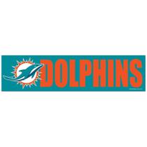 Adesivo Faixa Bumper Strip 30x7,5 Miami Dolphins