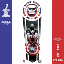 Adesivo Faixa Gravata Capitao America Resinado 234
