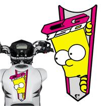 Adesivo Faixa Gravata sem resina Moto CG 150/160 BART SIMPSON Rosa Adesivo Faixa Gravata sem resina Moto CG 150/160 BART SIMPSON Rosa