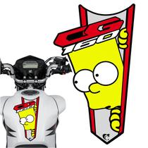 Adesivo Faixa Gravata sem resina Moto CG 150/160 BART SIMPSON Vermelho