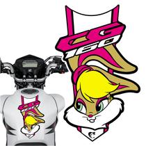 Adesivo Faixa Gravata sem resina Moto CG 150/160 LOLA BUNNY Rosa