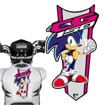 Adesivo Faixa Gravata sem resina Moto CG 150/160 Sonic Rosa