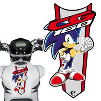 Adesivo Faixa Gravata sem resina Moto CG 150/160 Sonic Vermelho