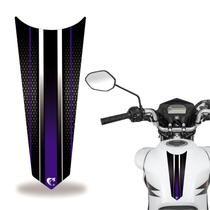 Adesivo Faixa Gravata Tanque Moto Listra Carbono