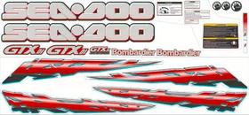 Adesivo Faixa Jet Ski Seadoo Gtx 02 Vermelho Adesivo Faixa Jet Ski Seadoo Gtx 02 Vermelho