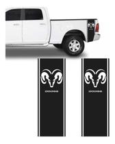 Adesivo Faixa Lateral Caçamba Dodge Ram 2500 Branco E Preto Adesivo Faixa Lateral Caçamba Dodge Ram 2500 Branco E Preto