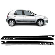 Adesivo Faixa Lateral Celta Chevrolet 2 E 4 Portas Kit C/ 2 Adesivo Faixa Lateral Celta Chevrolet 2 E 4 Portas Kit C/ 2