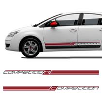 Adesivo Faixa Lateral Citroen C4 Competition Modelo Original
