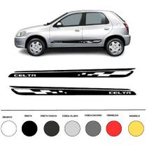 Adesivo Faixa Lateral Compatível Chevrolet Celta 2e 4 Portas