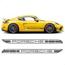 Adesivo Faixa Lateral P/ Porsche 718 Cayman Classic Grafite Adesivo Faixa Lateral P/ Porsche 718 Cayman Classic Grafite