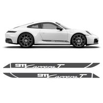 Adesivo Faixa Lateral Para Porsche Carrera T 911 Texturizado