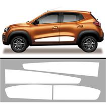 Adesivo Faixa Lateral Renault Kwid 2017 A 2022 BRANCO Adesivo Faixa Lateral Renault Kwid 2017 A 2022 BRANCO