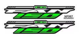 Adesivo Faixa Lateral Resinado Moto Honda Cg Fan 150 Verde