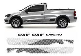 Adesivo Faixa Lateral Saveiro Surf 2015/2016 Cinza Claro Adesivo Faixa Lateral Saveiro Surf 2015/2016 Cinza Claro