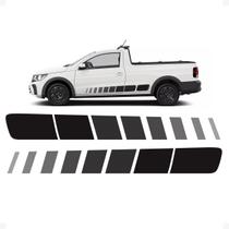 Adesivo Faixa Lateral Saveiro Trendline 2024 Preto Genérico