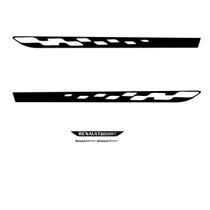 Adesivo Faixa Lateral Traseira Renault RS - Preto Adesivo Faixa Lateral Traseira Renault RS - Preto