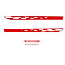 Adesivo Faixa Lateral Traseira Renault RS - Vermelho Adesivo Faixa Lateral Traseira Renault RS - Vermelho