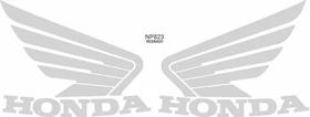 Adesivo Faixa Relevo 3d Asa Honda Cb 600 Hornet Resina Prata Adesivo Faixa Relevo 3d Asa Honda Cb 600 Hornet Resina Prata