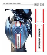 Adesivo Faixa Sem Resina Cg160 Titan Fan Start Red & White 3 - Resitank