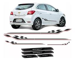 Adesivo Faixa Traseira Onix Effect Branco 2017/2019 Soleira