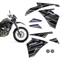 Adesivo Faixa Yamaha Xt 660r 2015/2018 Moto Preta + Emblemas Adesivo Faixa Yamaha Xt 660r 2015/2018 Moto Preta + Emblemas